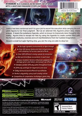 Xyanide (USA) box cover back